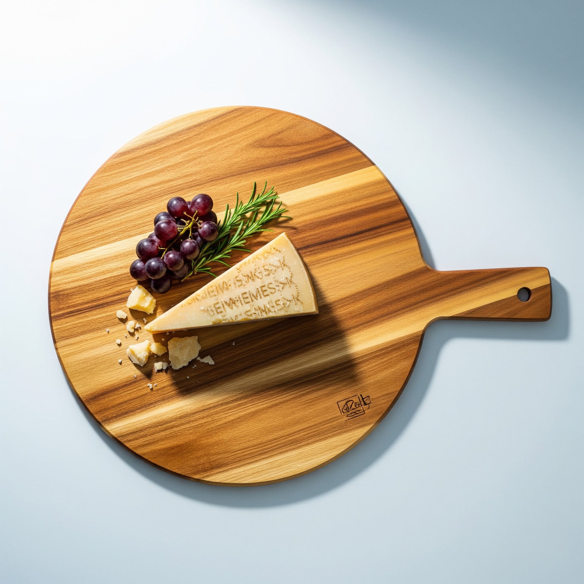 Acacia Wood Round Pizza Serving Board | Large variant