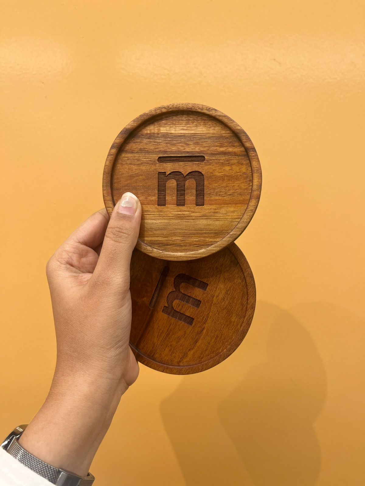 Solid Wooden Coasters | Set of 2 | Customisation possible