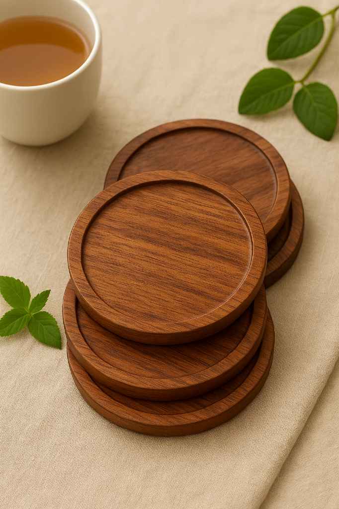 Solid Wooden Coasters | Set of 2 | Customisation possible